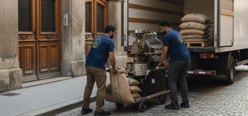 Movers Moving Coffee Roastery Without Disrupting Sales