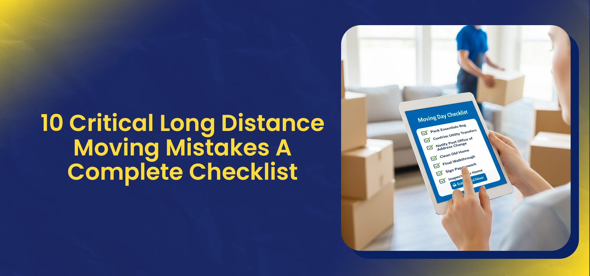10 Critical Long Distance Moving Mistakes A Complete Checklist