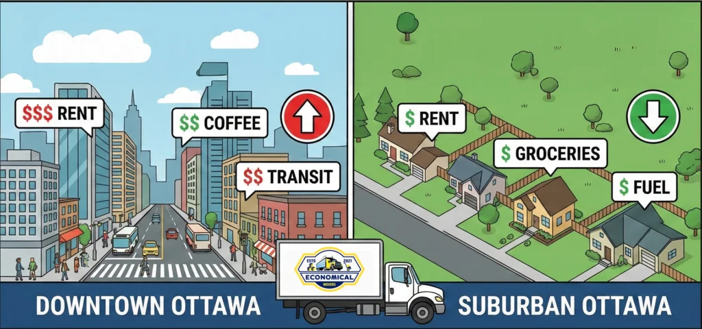 Housing Costs In Ottawa Downtown Vs Suburban Neighbourhoods