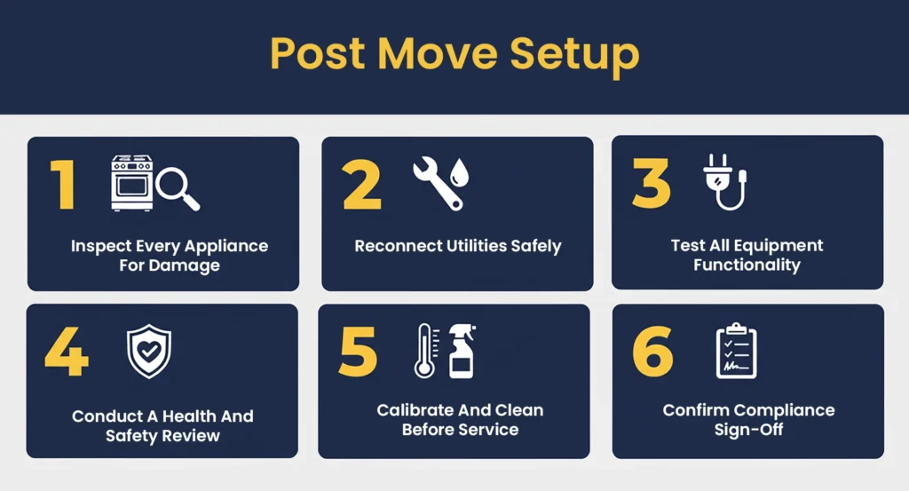 Post Move Setup For Your commercial Kitchen Move