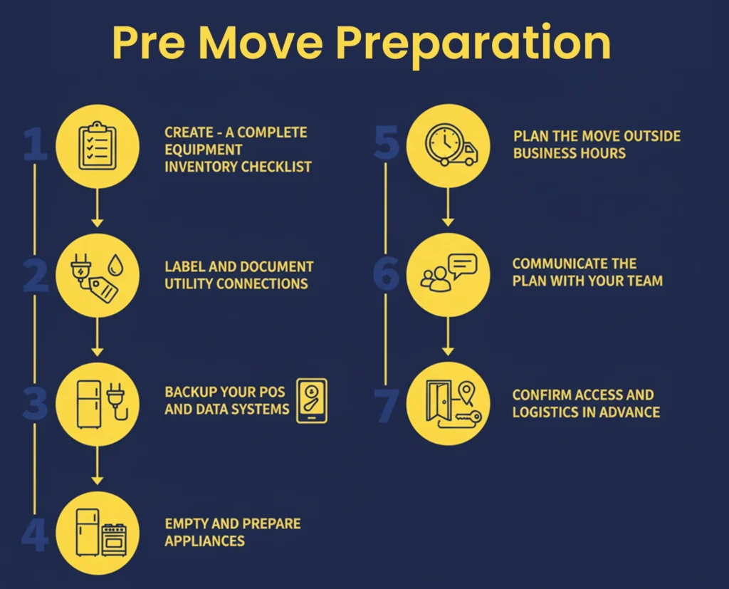 Pre Move Preparation For Commercial Kitchen Move