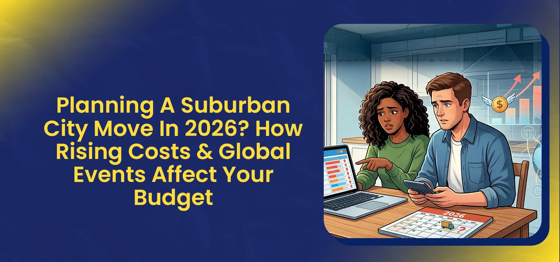 Planning a suburban move in 2026 with rising costs and global events affecting moving budget