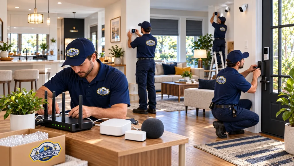 Smart home device reinstallation guide illustrating the setup process.